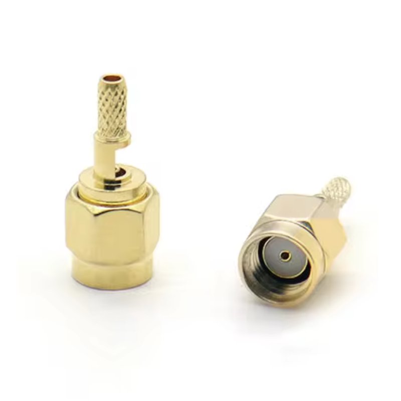Gold Plated Brass SMA Male Header - RF Coaxial Inner Pin Connector