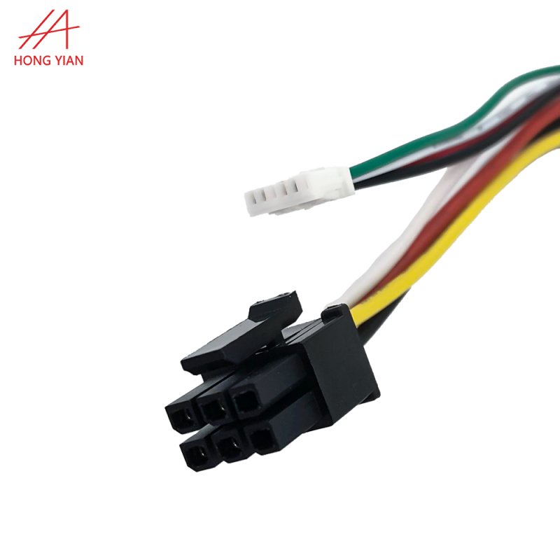 4.2mm 6-Pin Wire Harness - Black Connector Assembly