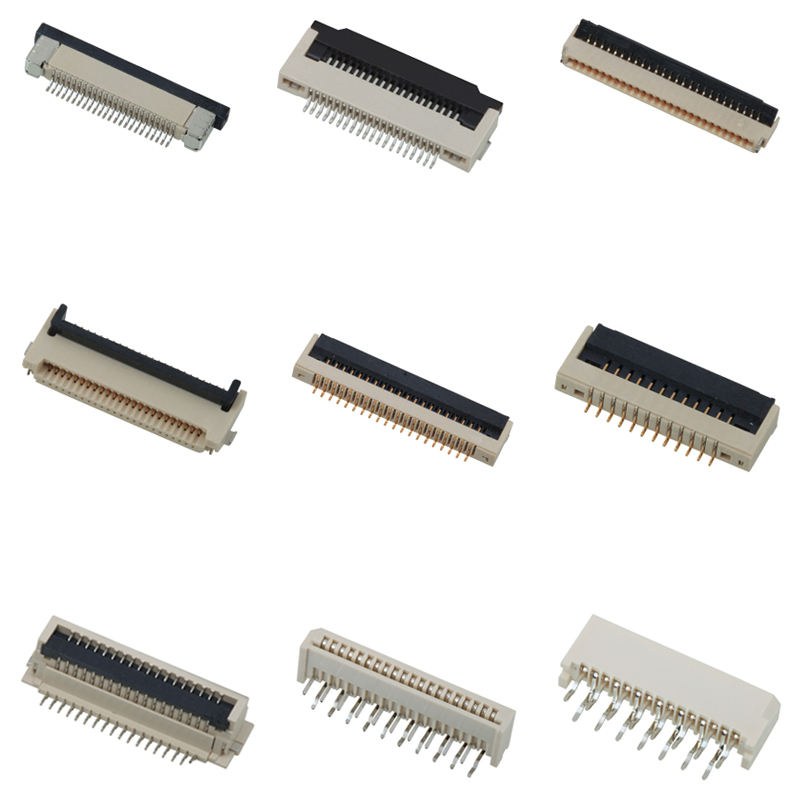 0.3mm-1.0mm Pitch ZIF FPC/FFC Connector 4-60 Pin