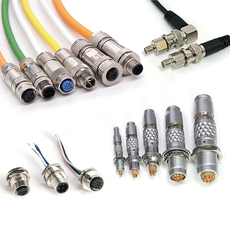 M8 IP67 Waterproof Ethernet Adapter Connector Copper