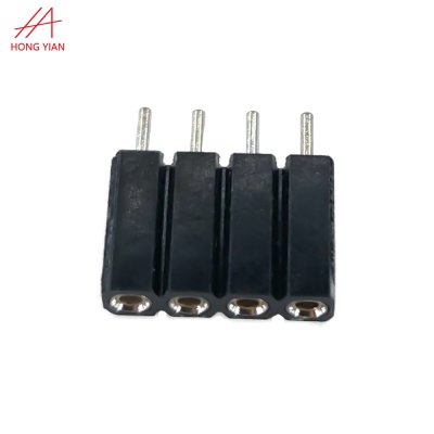 2.0mm Single Row H8.5mm 4-Pin Round Pin Femal...