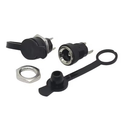 DC022B 2-Pin DC Power Socket 5.5x2.1mm Vert...