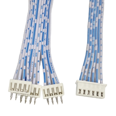 Blue and White Signal Power Assembly Cable UL2468 Ribbon Cable