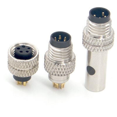 M8 Panel Mount Female Connector Solder 3-8 Pi...