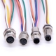 M8 Cable Assembly IP67 3 4 Pin Rear Lock