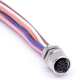 IP67 M8 8 Pin Male Connector with 5m Cable